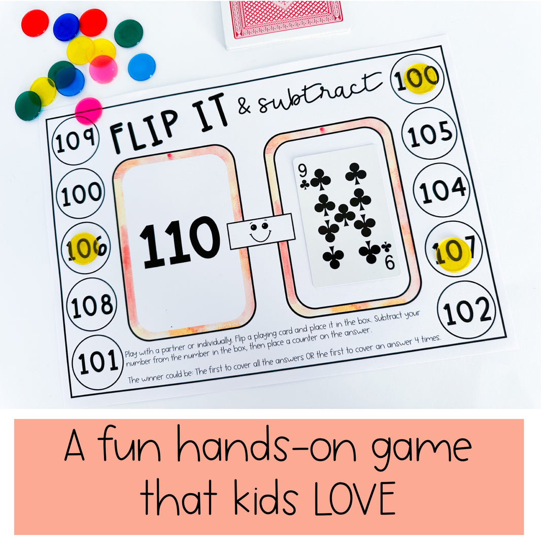 Flip It Math Games – Rainbow Sky Creations AU