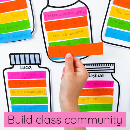 Compliment Jars Activity -  Compliment Kindness Craft