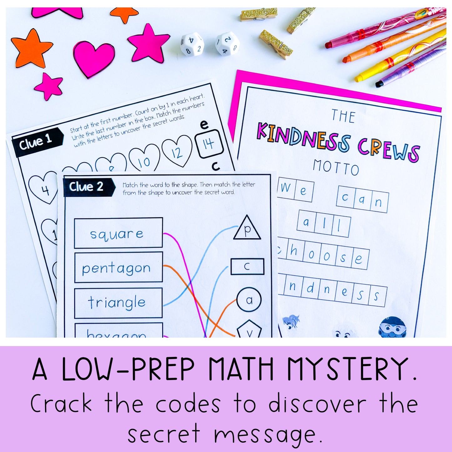 Kindness Day Code Cracker | Grade 1 & 2 Kindness Escape Room