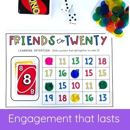 UNO Card Games - Grades 1-2 (VERSION 1)