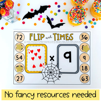 Halloween Multiplication & Division Games (Grades 3 - 5)