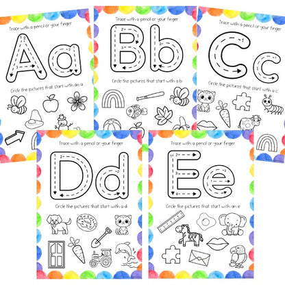 Alphabet Tracing Mats | Letter Formation & Initial Sounds | Writing