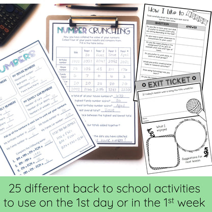 Australian Back to School BUNDLE Grades 5-6 - First Day of School Activities