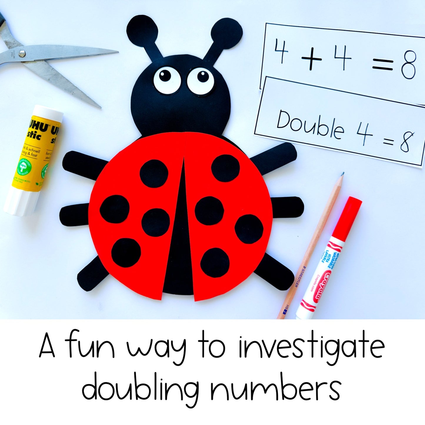 Ladybug Doubles Craft | Ladybird Doubles Lesson | Grade 1