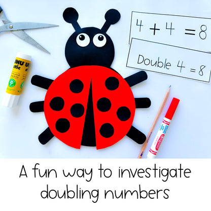 Ladybug Doubles Craft | Ladybird Doubles Lesson | Grade 1