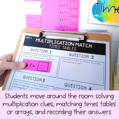 Multiplication Word Problems - Math Story Problem 3rd 4th Grade Review