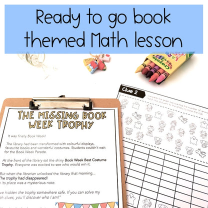 Book Week Math Code Cracker - Grade 1 & 2 Reading Escape Room