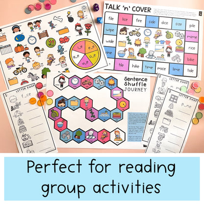 Long Vowel Games Bundle | Word Work Games | Reading Group Activities