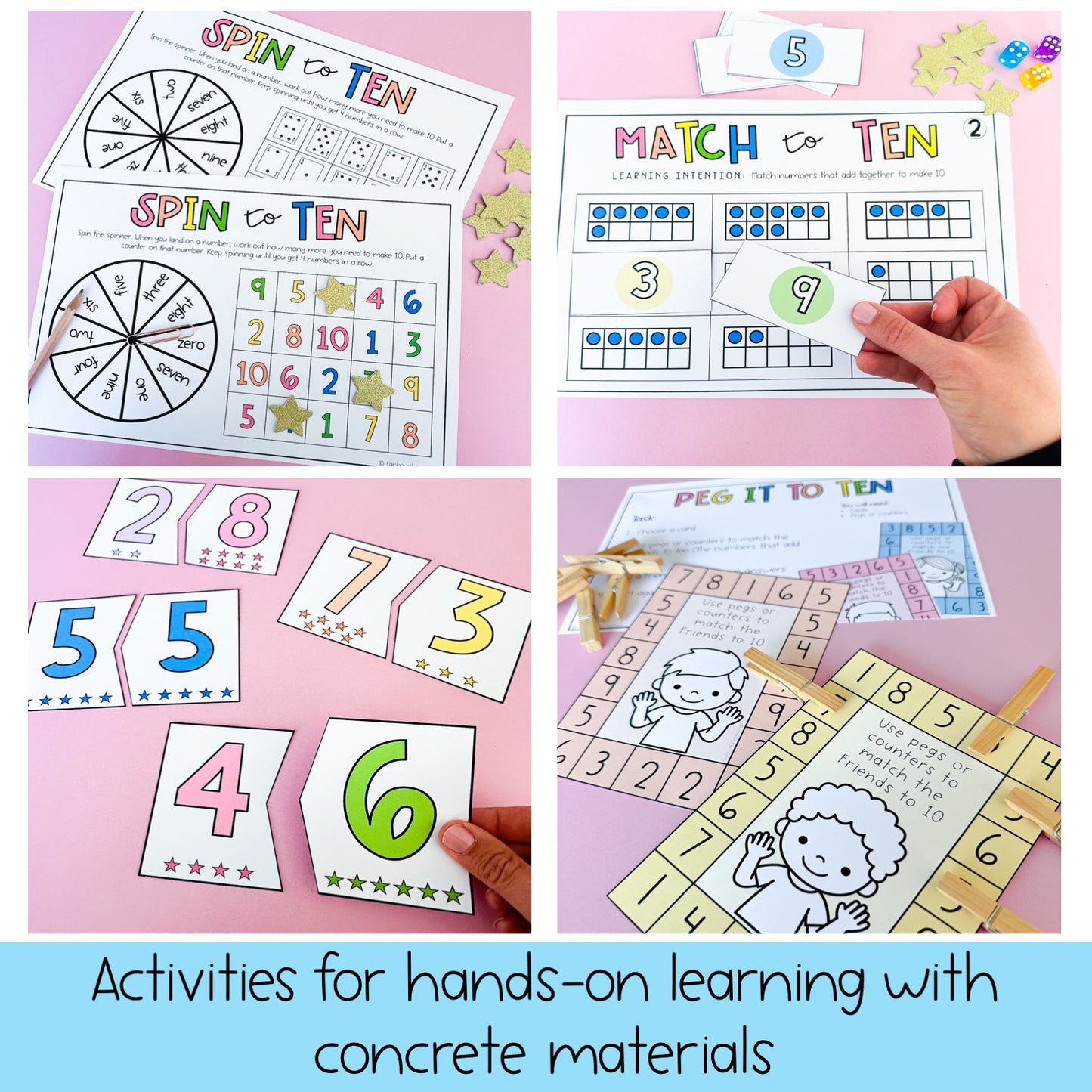 Friends To Ten Activities | Addition To 10 Math Centres