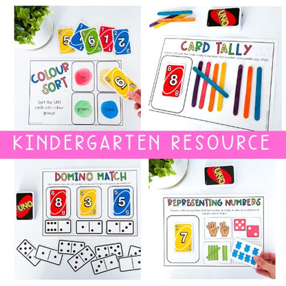 UNO Card Games BUNDLE | Math Centres | Kindergarten - Grade 6 [VERSION 1]