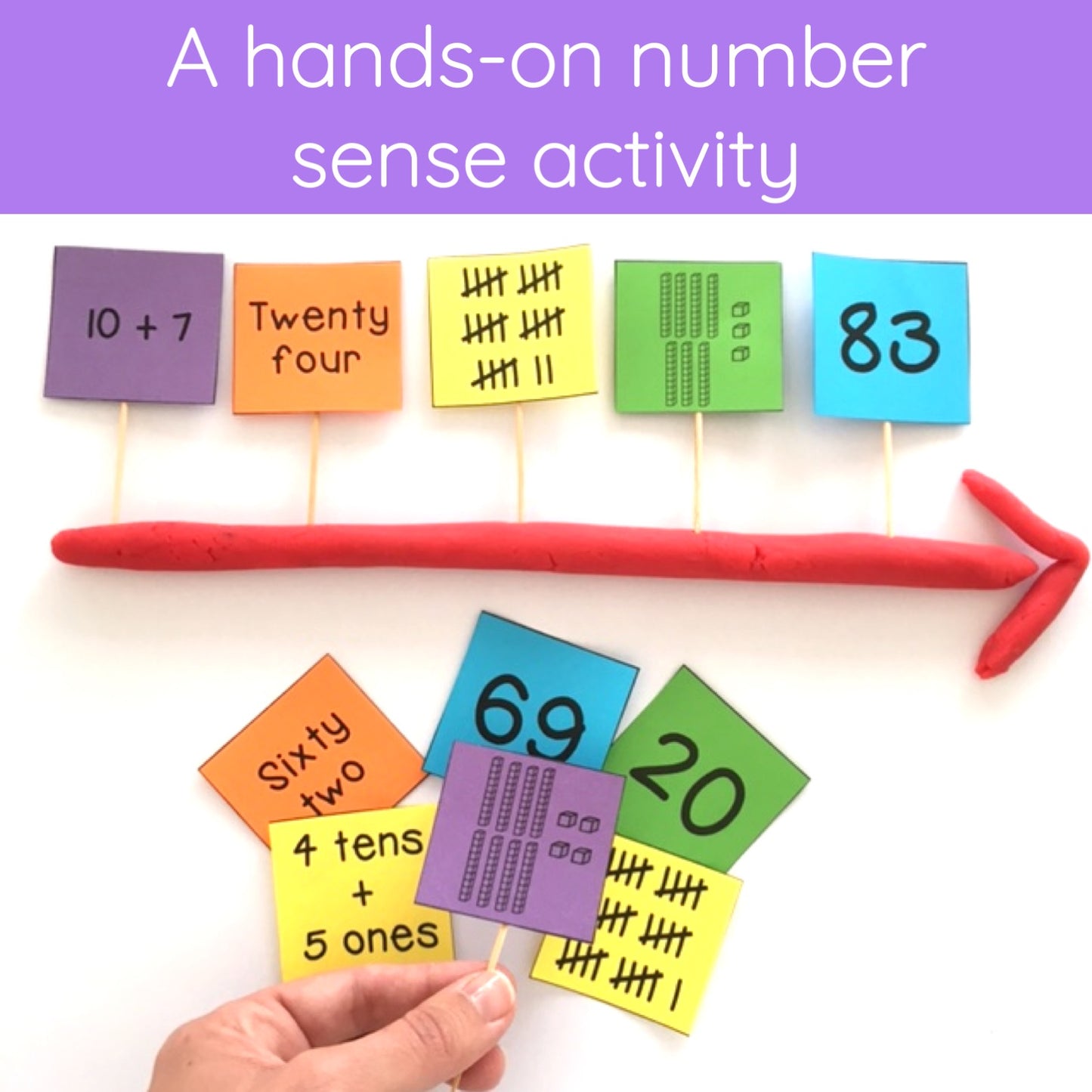Ordering Numbers Maths Activity - Place Value Math Centres (Grades 1-2)