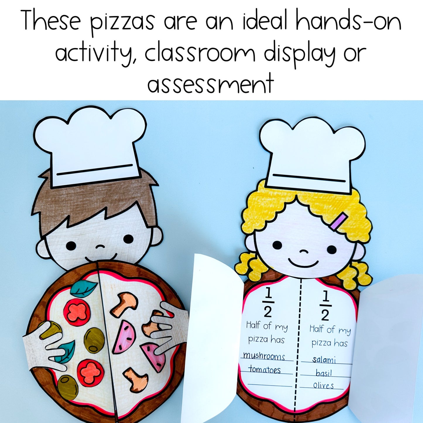 Fraction Craft | Fraction Pizzas | Kindergarten, Foundation, Prep