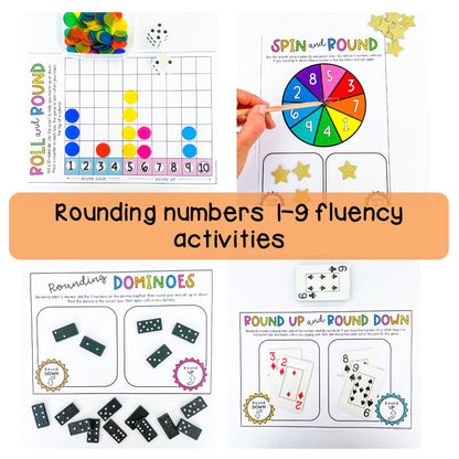 Rounding To The Nearest 10, 100 & 1000 | Rounding Math Centres BUNDLE