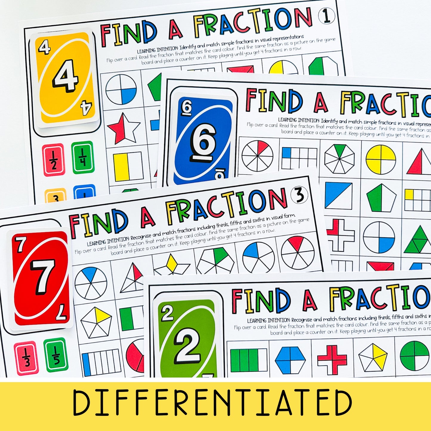 UNO Card Games | Math Centres | Grades 3-4 [VERSION 3]