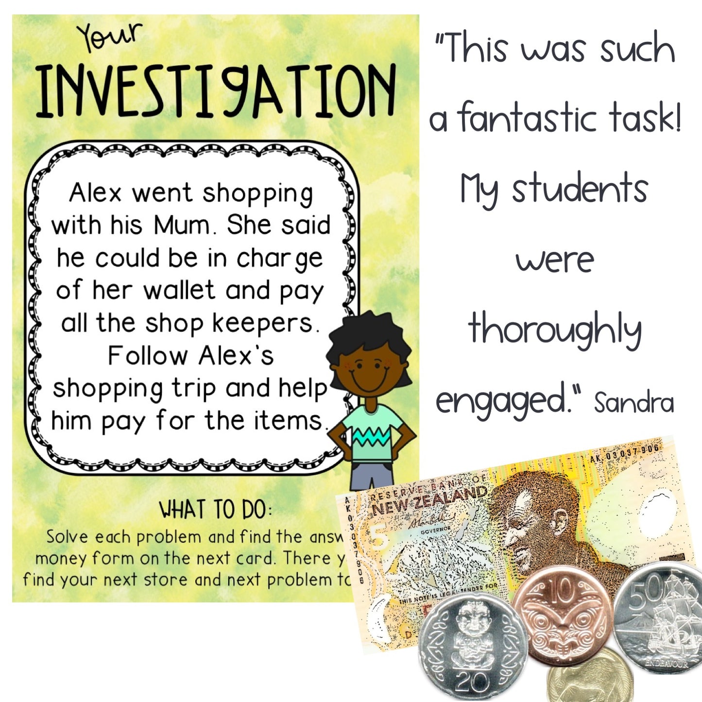 New Zealand Money Investigation | Money Word Problems | Years 1-2