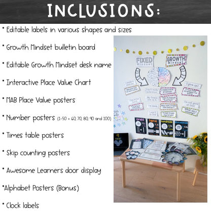 Classroom Decor BUNDLE [Chalkboard Theme]