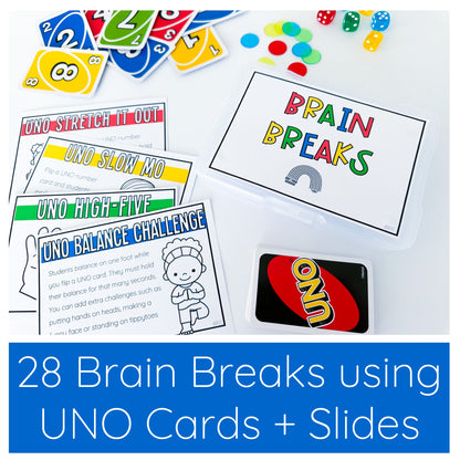 UNO Brain Break Cards