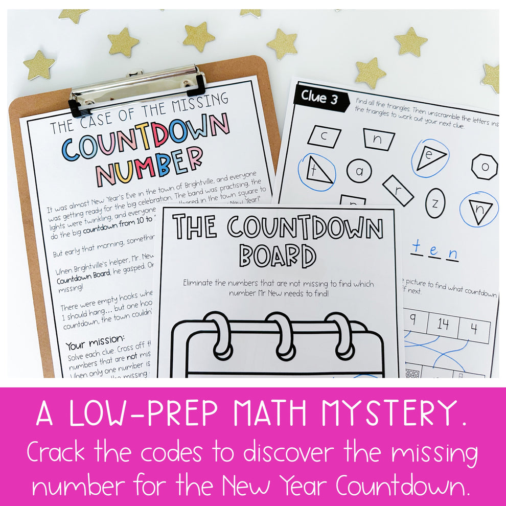 New Years Math Code Cracker - Escape Room (Grade 1-2) – Rainbow Sky ...