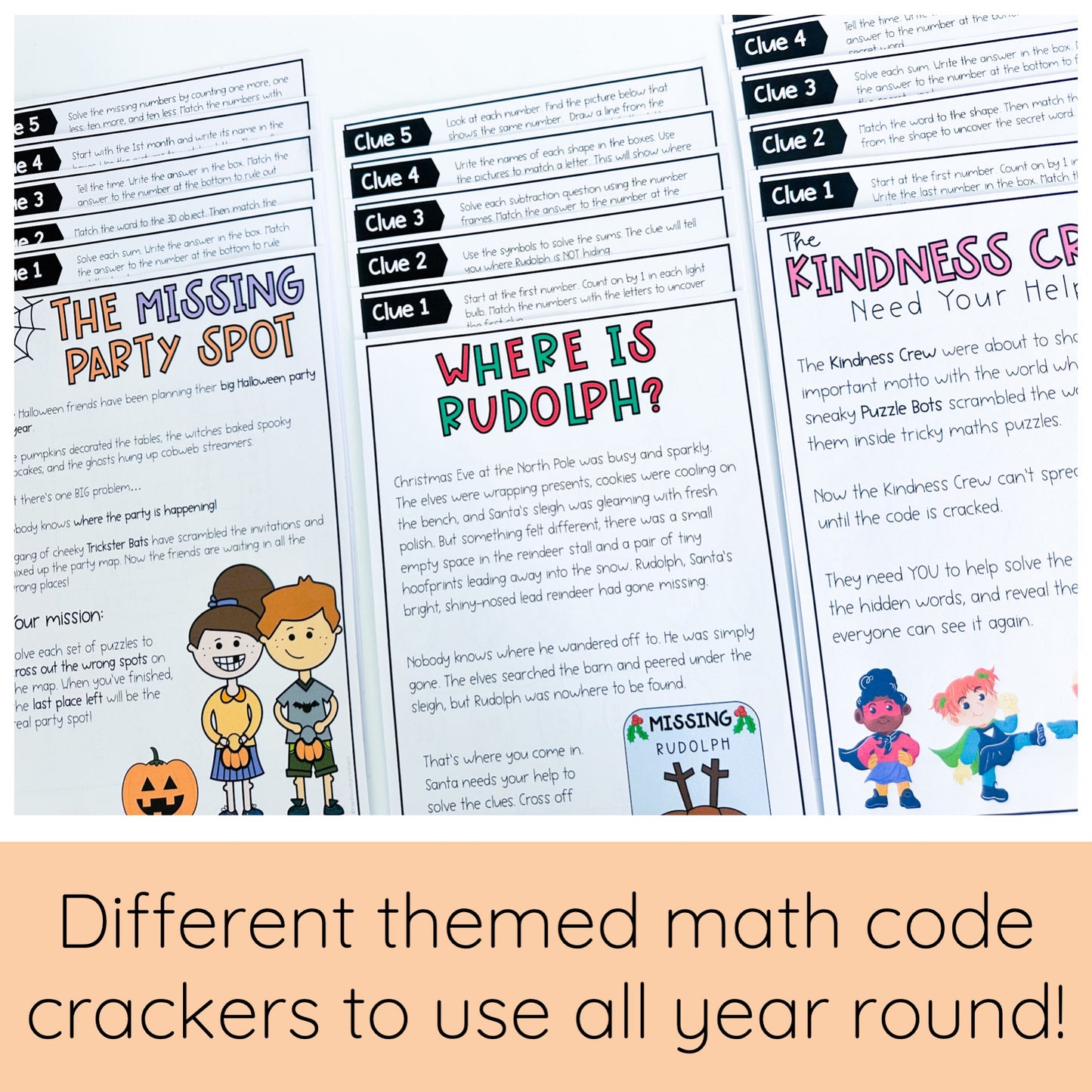 Code Cracker BUNDLE - Escape Room BUNDLE (Grades 1-2)