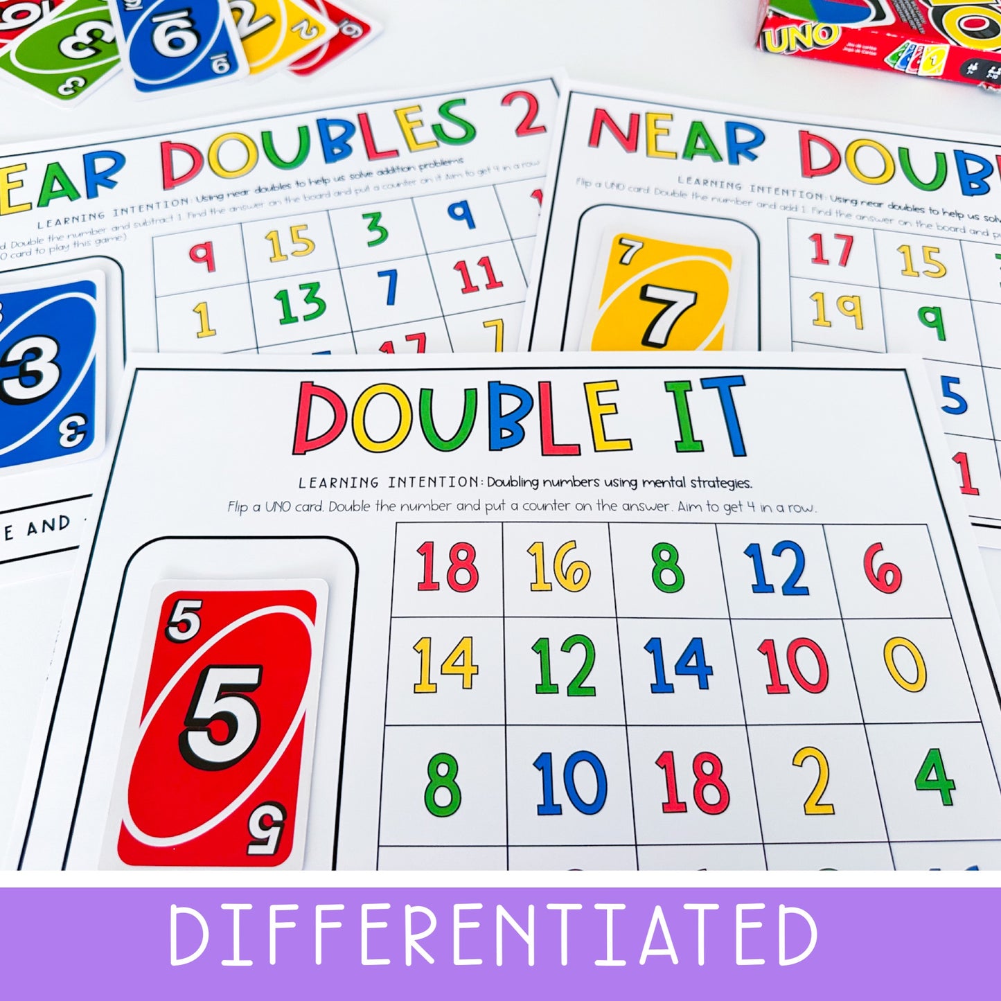 UNO Math Games - Grades 1-2 (Version 4)