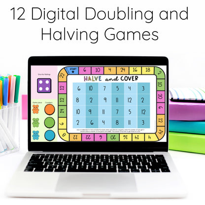 Doubling & Halving Games - Digital Maths Slides (Powerpoint Slides)