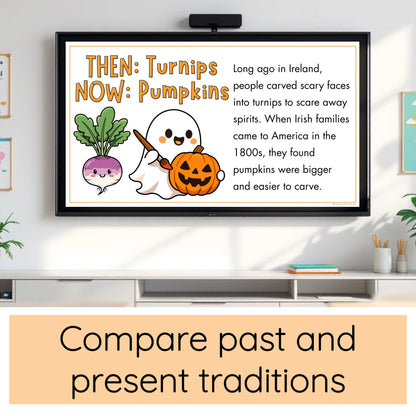 Halloween Powerpoint / Halloween Then and Now PowerPoint and Craft