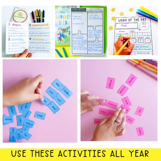 Grade 3 + 4 Reading Group Activities | Literacy Block