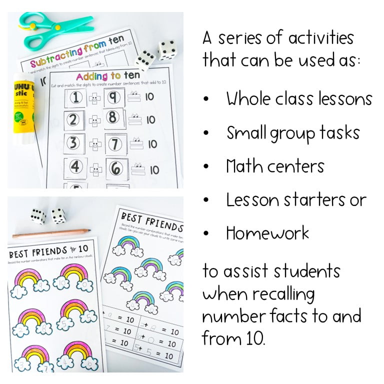 Friends of 10 Number Pack | Addition and Subtraction to 10