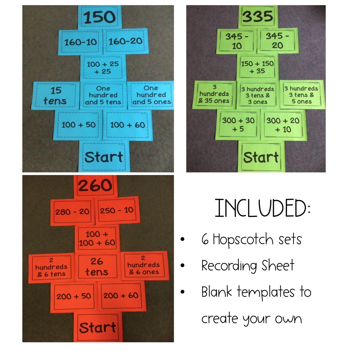 Partitioning Numbers Activity | Place Value Game Using 3-Digit Numbers | Year 2