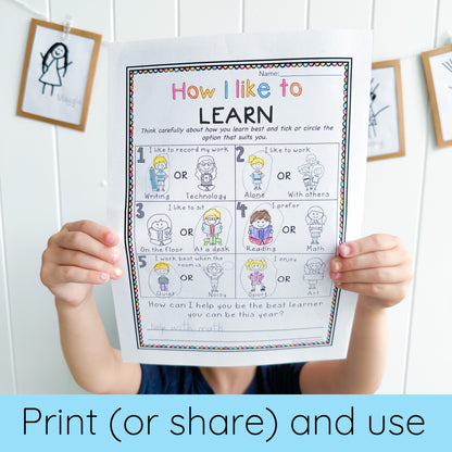 Back to School Activities Pack - Year 1 and 2 - NO PREP