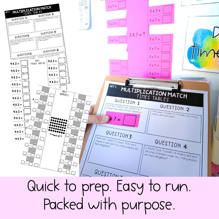 Multiplication Word Problems - Math Story Problem 3rd 4th Grade Review