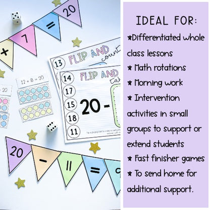 Friends To 20 BUNDLE | Addition & Subtraction | Number Bonds To 20 | Maths Centres