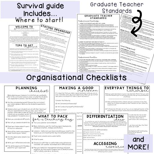 Pre-Service Teacher BUNDLE | Primary Teacher Prac