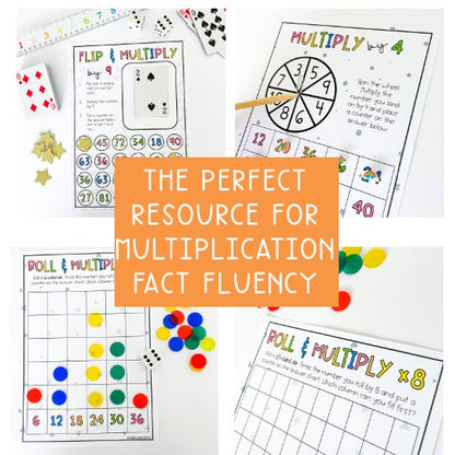 Multiplication & Division Fluency BUNDLE | Math Centres | Grades 3-4