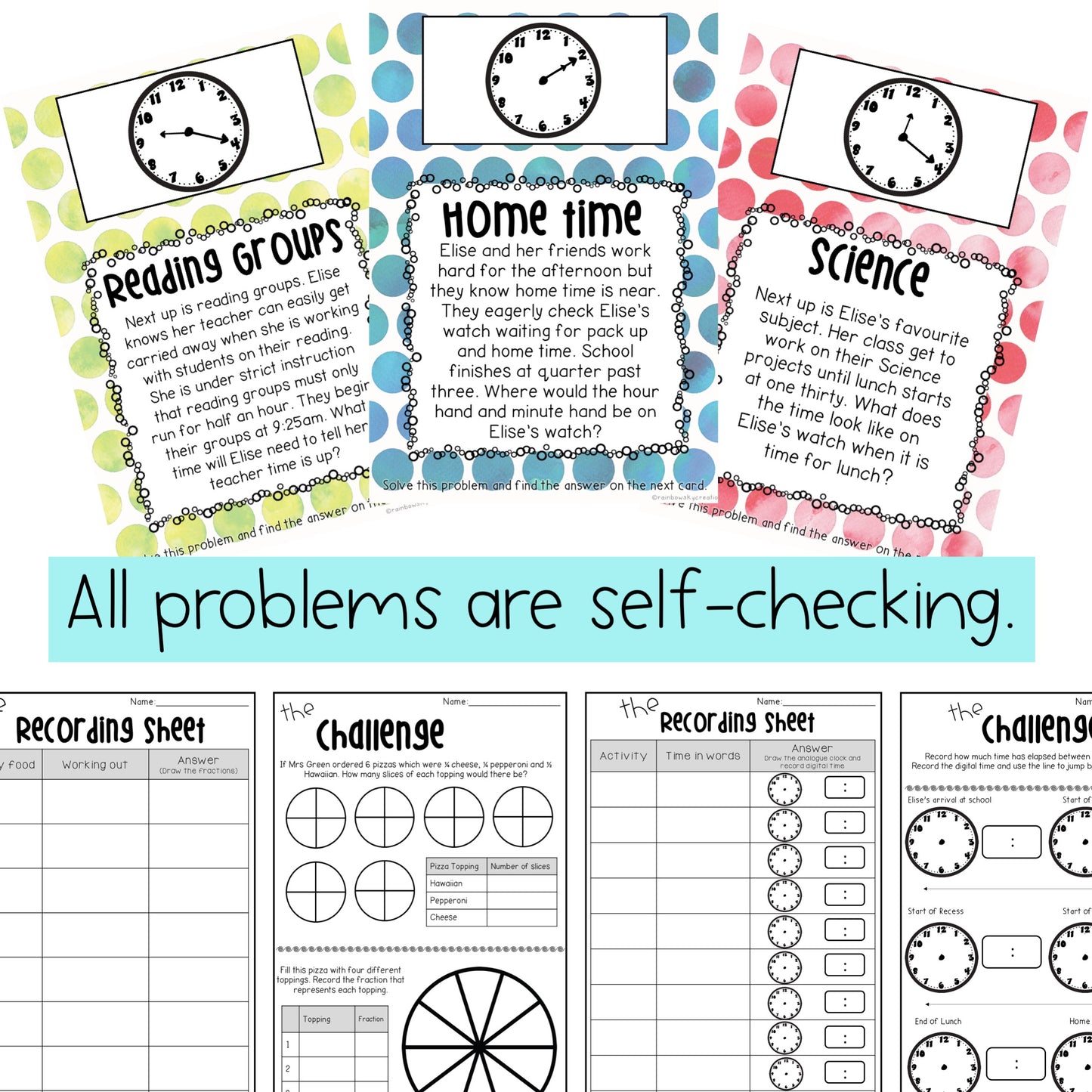 Math Investigations BUNDLE | Problem Solving | Scavenger Hunt | Grade 3