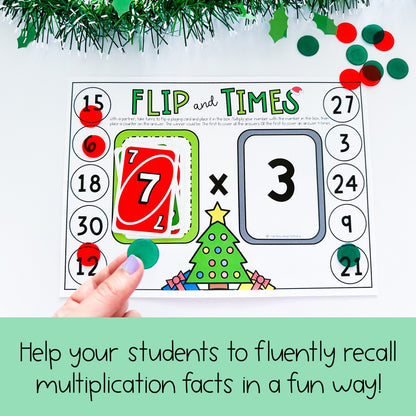 Christmas Multiplication Fluency | Times Table Game x2 To x12