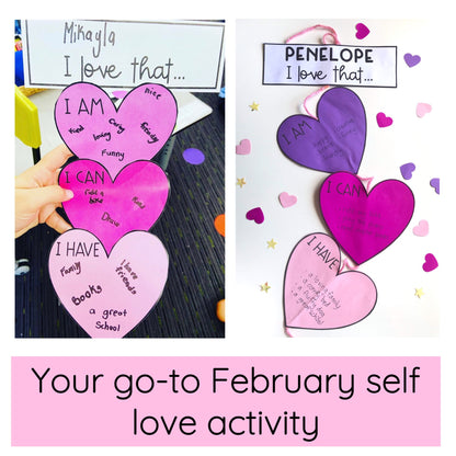 Self Love Heart Display - Valentine's Day Craft