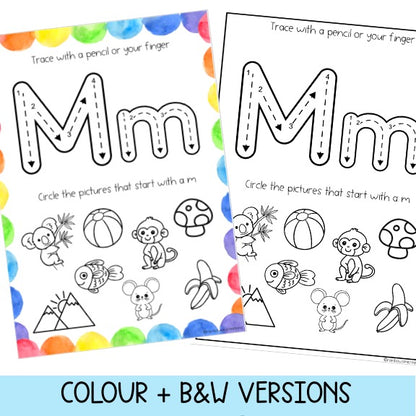 Alphabet Tracing Mats | Letter Formation & Initial Sounds | Writing