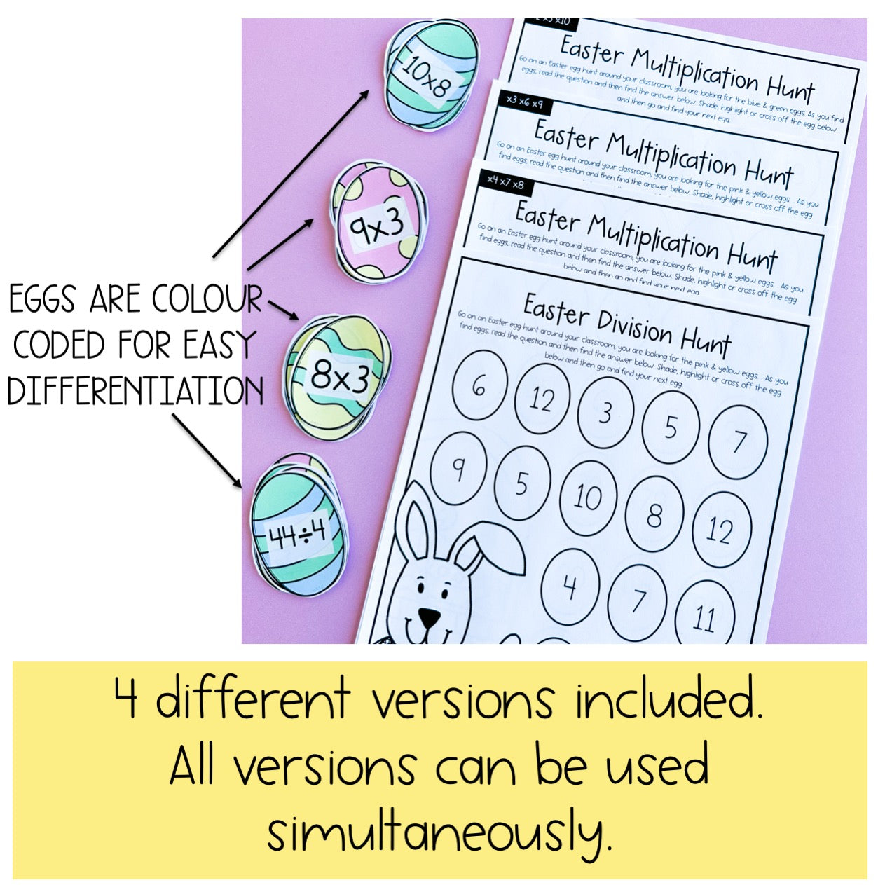 Easter Multiplication & Division Egg Hunt | Easter Math Lesson