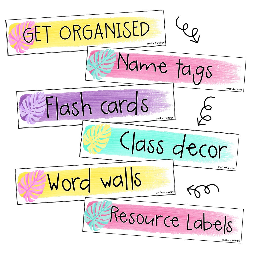 Editable Labels | Classroom Labels | Name Tags [Toucan Theme]