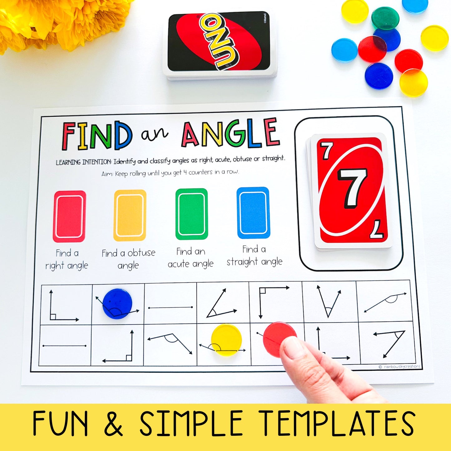 UNO Card Games | Math Centres | Grades 3-4 [VERSION 3]