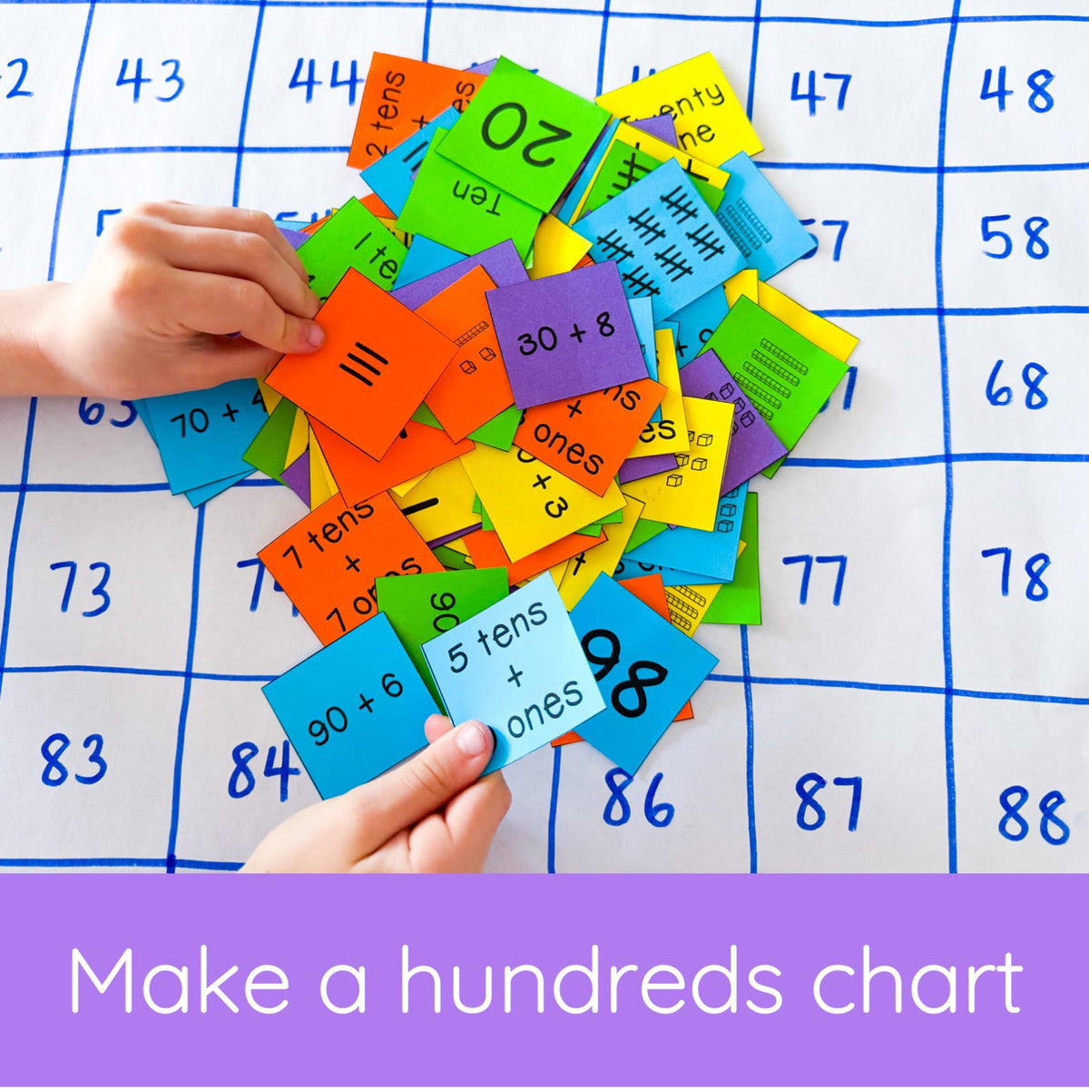 Ordering Numbers Maths Activity - Place Value Math Centres (Grades 1-2)
