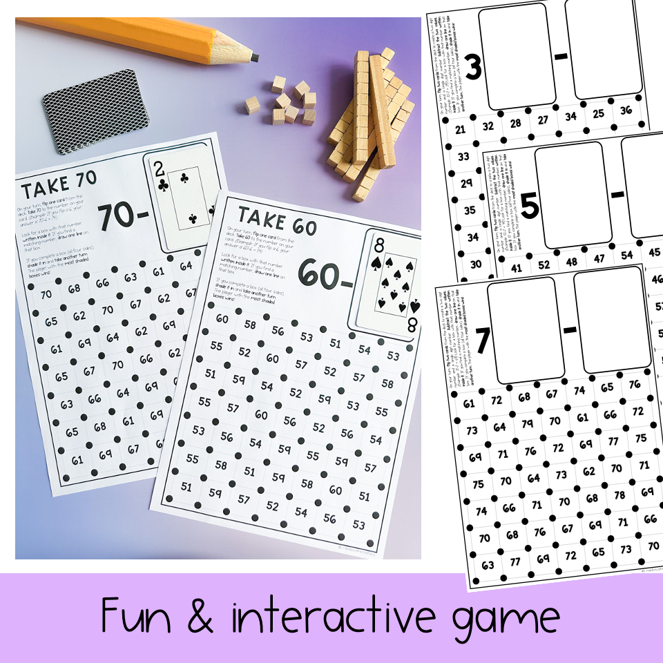 Subtraction Games | Number Fluency Games: Dots and Boxes