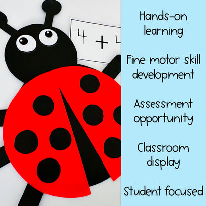 Ladybug Doubles Craft | Ladybird Doubles Lesson | Grade 1