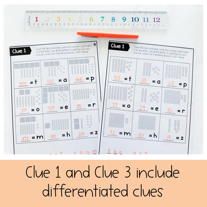 Harmony Day Math Code Cracker - Escape Room (Grade 1-2)