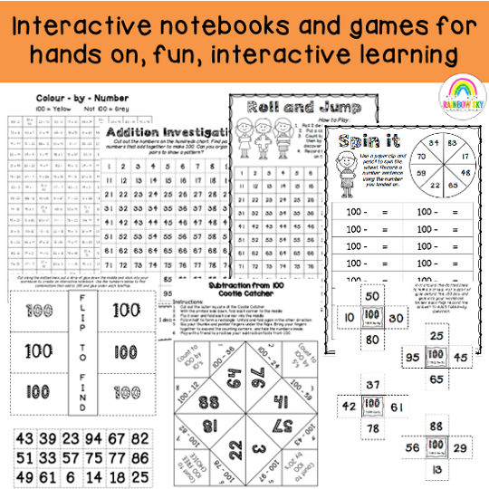 Addition & Subtraction Of 2-Digit Numbers | Friends Of 100 Worksheets | Grade 2