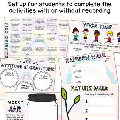 Student Wellbeing Journal | SEL Lesson | Kindergarten - Year 2 [Digital & Printable]