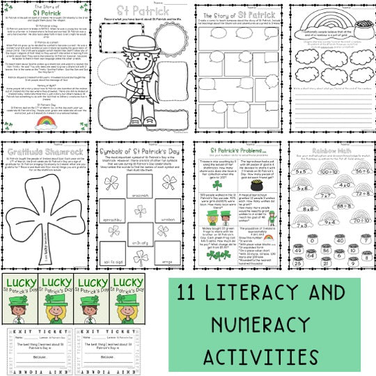 St Patrick's Day Activities | Grades 3-6