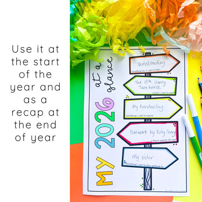 2026 At A Glance - New Year Reflection Activity