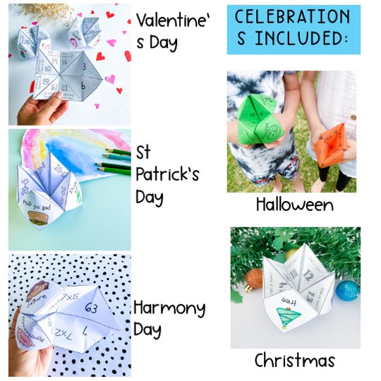 Addition & Subtraction Chatterboxes BUNDLE – Rainbow Sky Creations AU